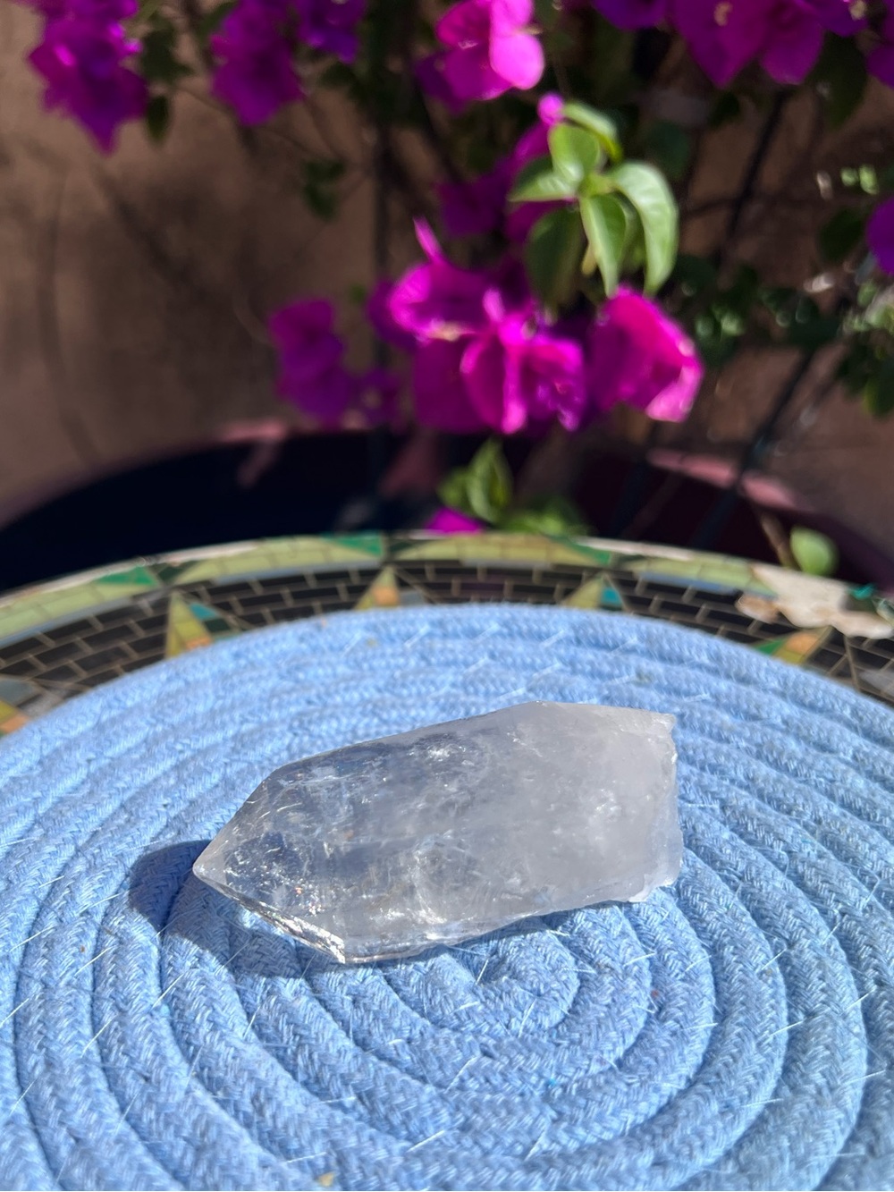 Clear Quartz Crystal Point - Natural Transparent Stone